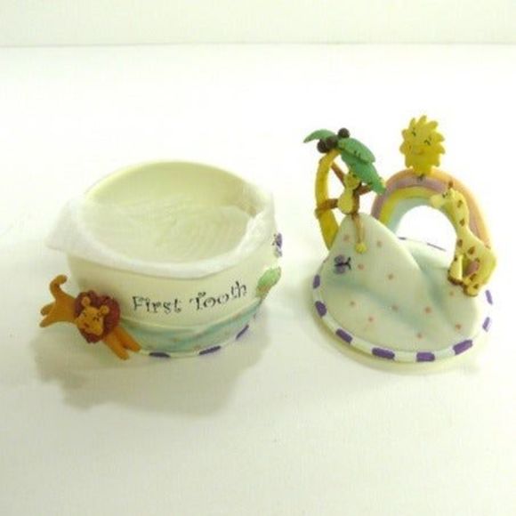 2 new baby heirlooms My First Tooth/hair Curl resin Keepsakes storage newborn - Picture 5 of 7